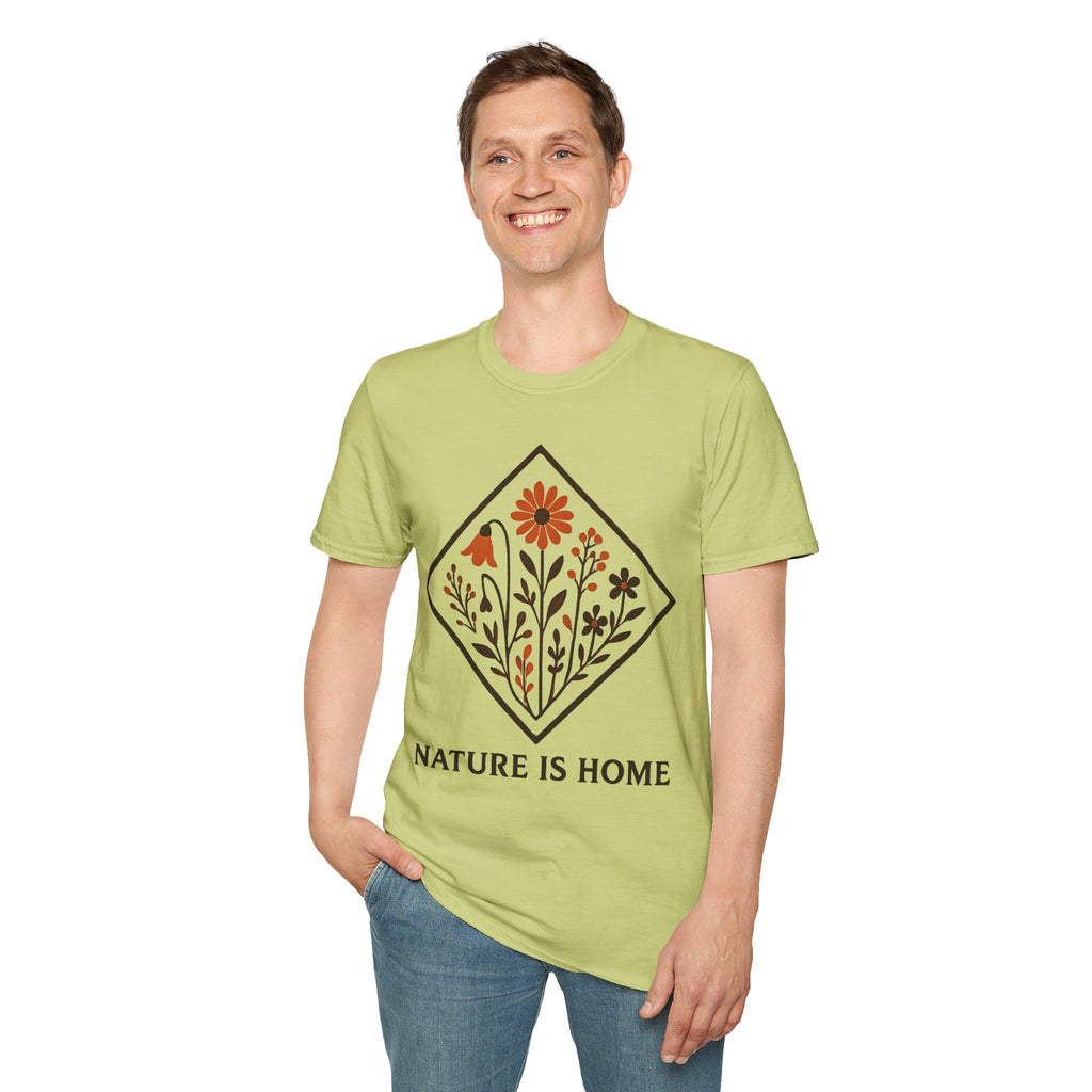 "Nature Is Home" Floral T-Shirt