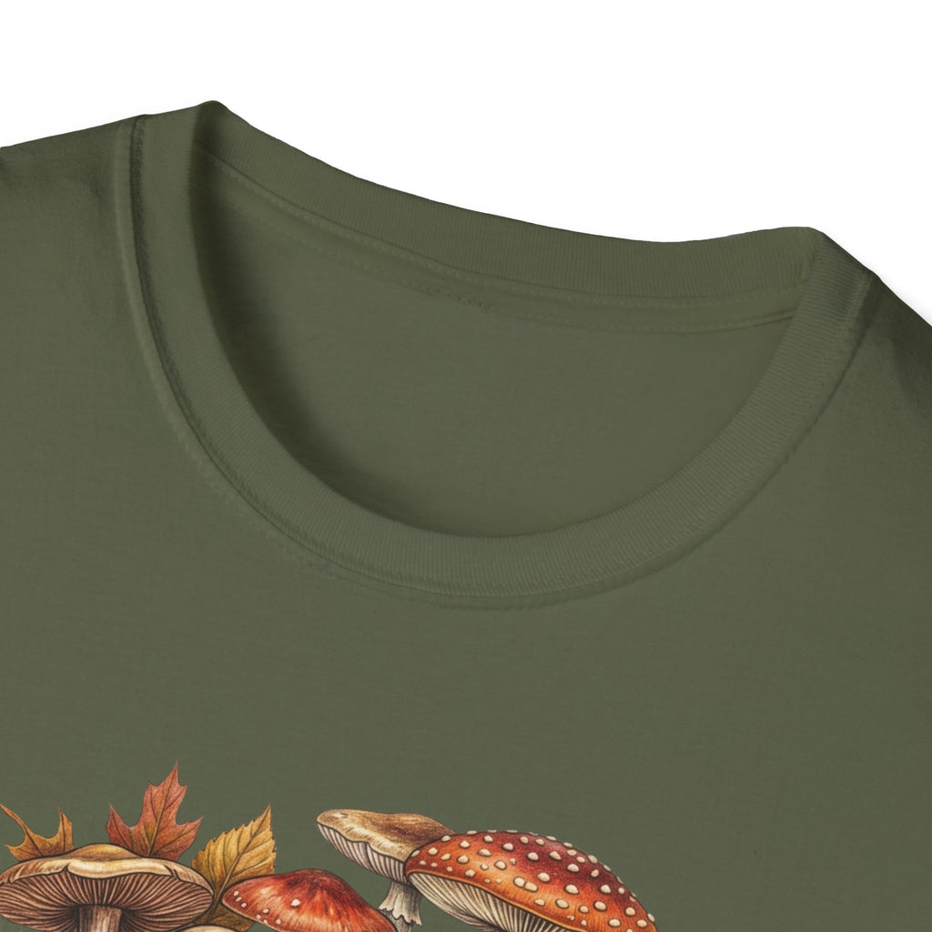 Mushroom & Autumn Leaves T-Shirt