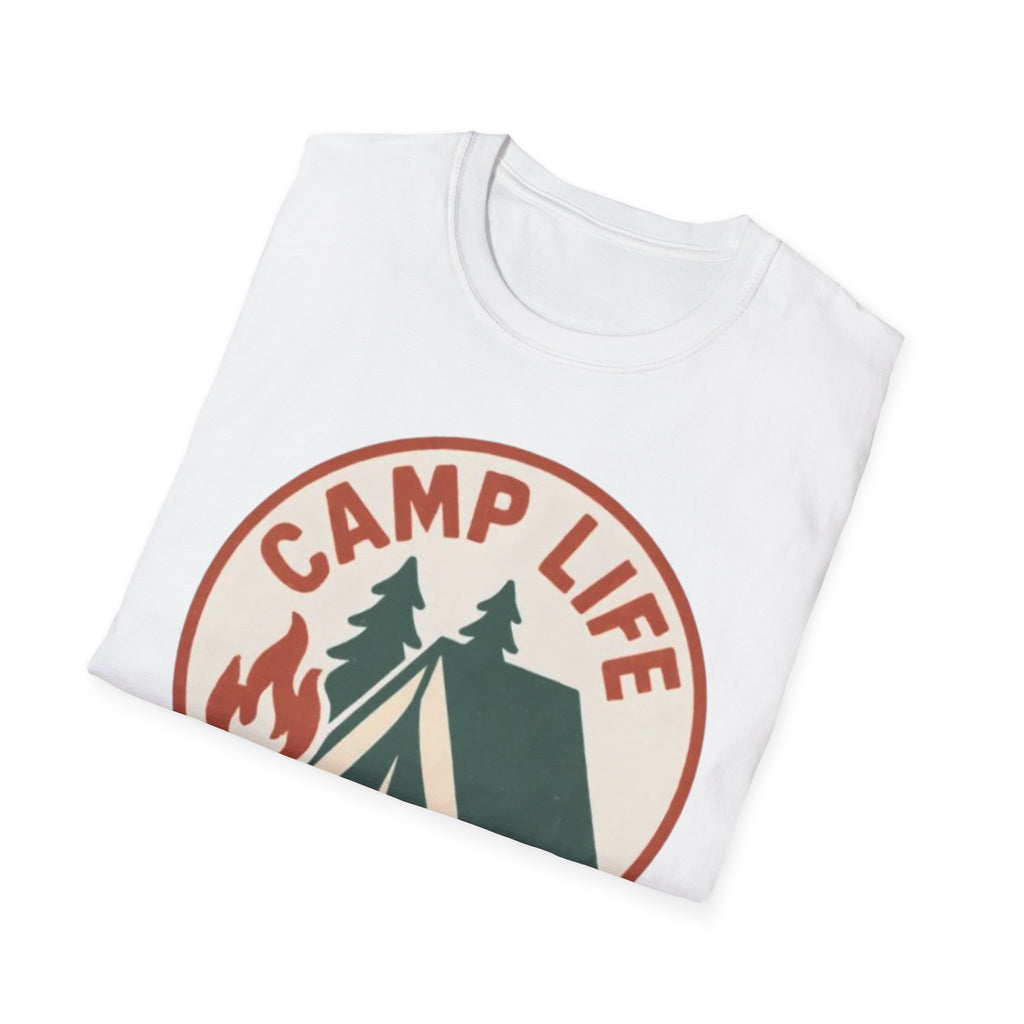 Camp Life T-Shirt — Tent & Campfire Outdoor Tee