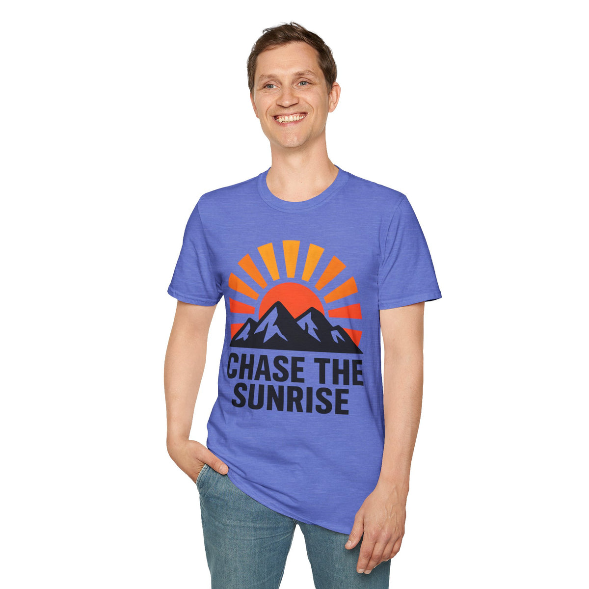 Chase The Sunrise Mountain T-Shirt — Sunrise & Peaks Graphic Tee