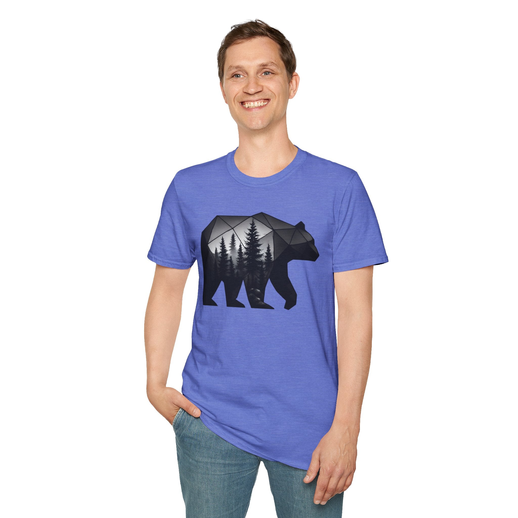 Geometric Forest Bear T-Shirt