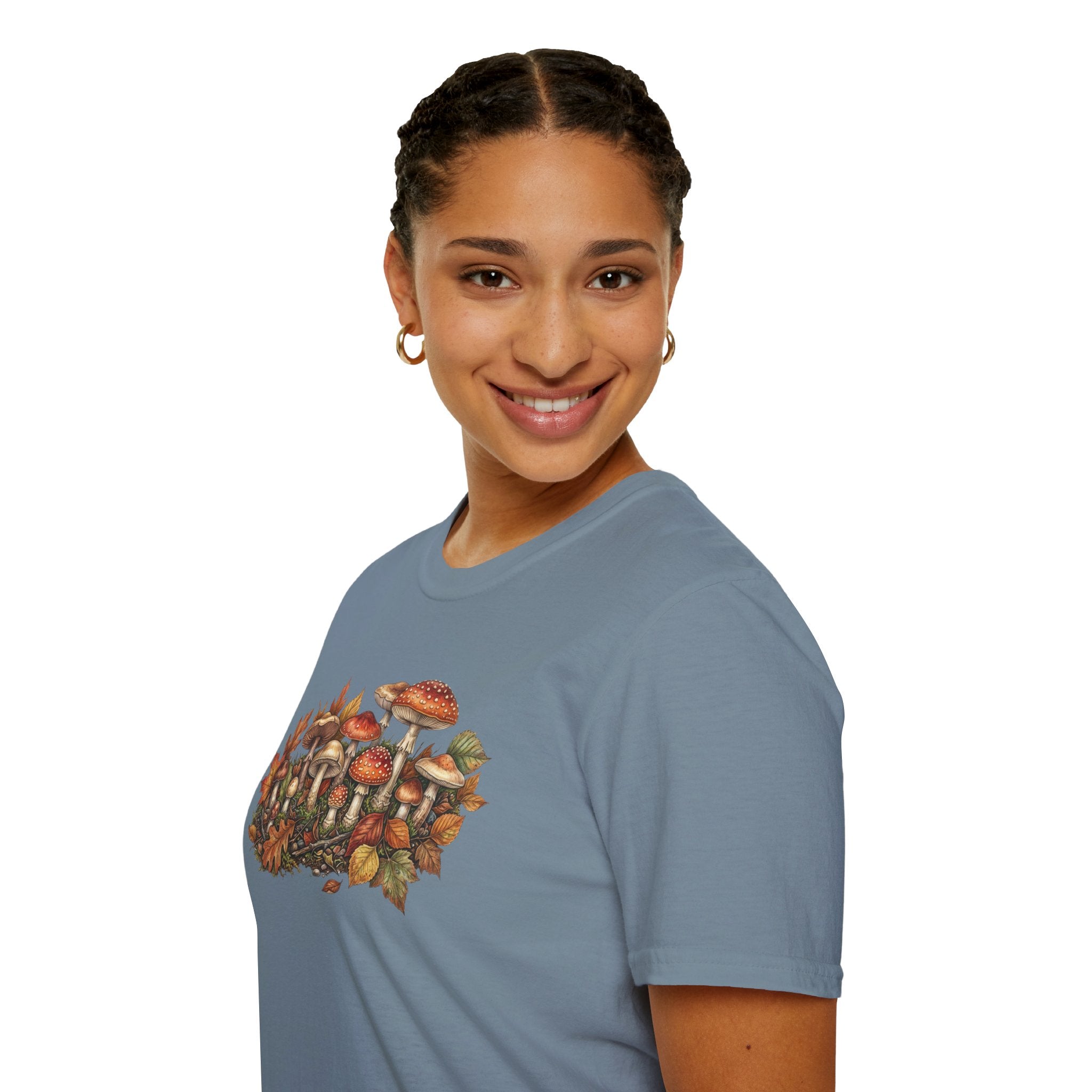 Mushroom & Autumn Leaves T-Shirt