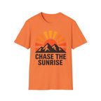 Chase The Sunrise Mountain T-Shirt — Sunrise & Peaks Graphic Tee