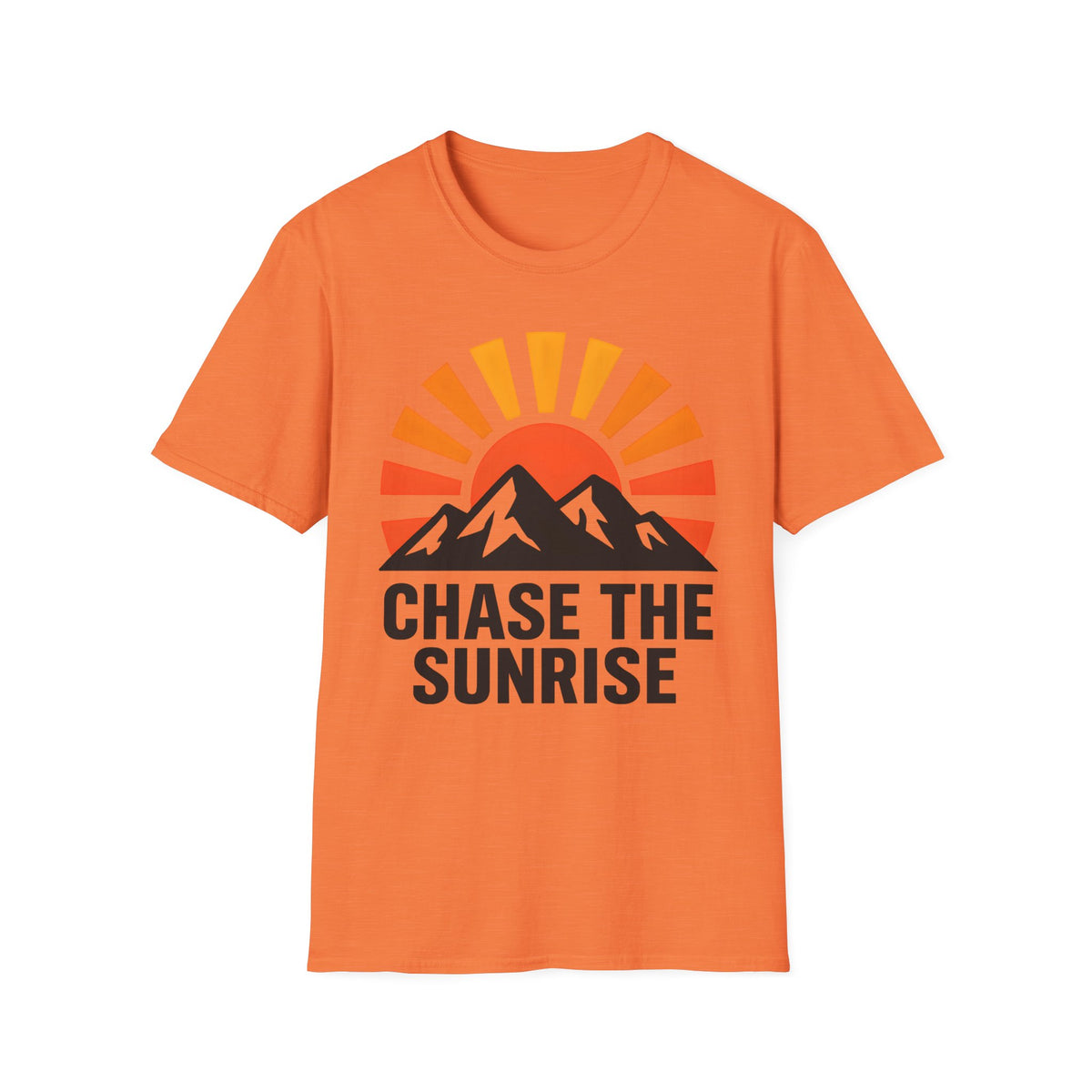 Chase The Sunrise Mountain T-Shirt — Sunrise & Peaks Graphic Tee