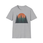 Nature Sunset T-Shirt — Vintage Pine Forest Tee