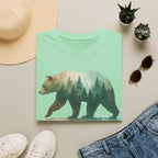Forest Bear T-Shirt — Watercolor Woodland Bear Graphic Tee Shirt
