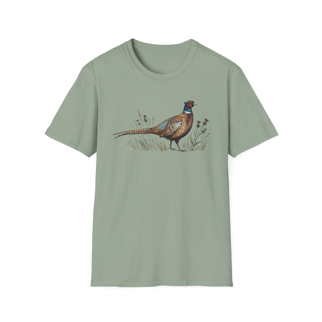 Pheasant Graphic T-Shirt — Vintage Game Bird Tee for Hunters & Nature Lovers