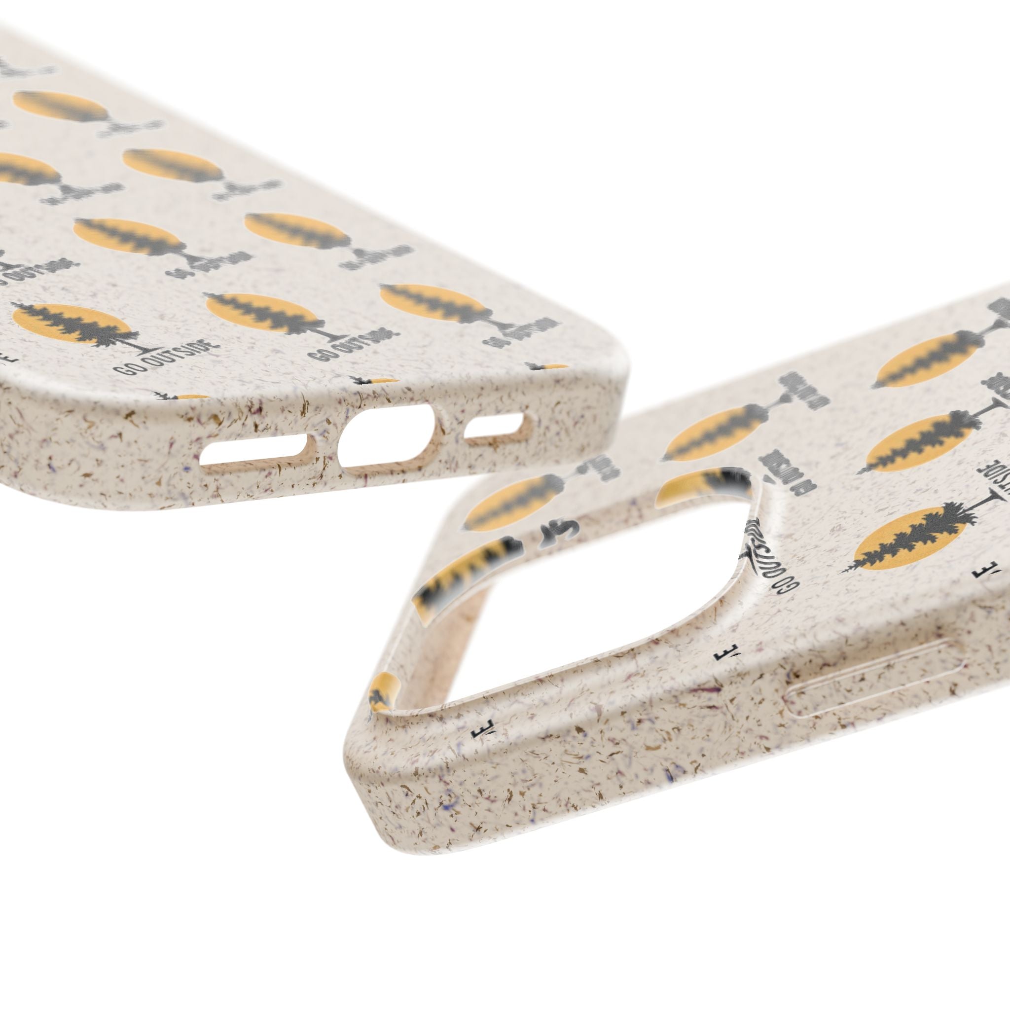 Biodegradable Phone Case — 'Go Outside' Recycled Eco-Friendly iPhone Cover