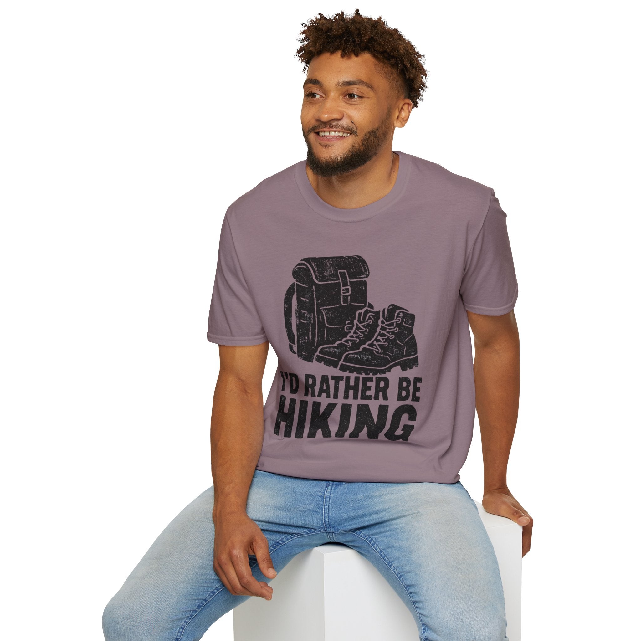 Boots & Backpack "I'd Rather Be Hiking" T-Shirt