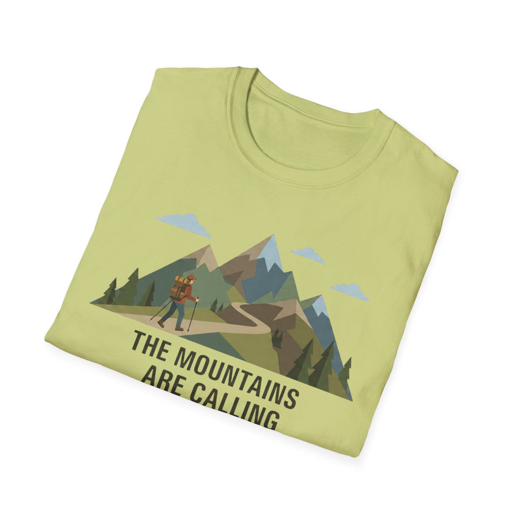 Campground Scenic T-Shirt — Minimalist Tent & Campfire Graphic