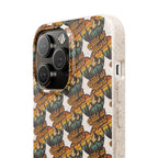 Eco-Friendly Phone Case — Vintage Camper Pattern Biodegradable iPhone Cover