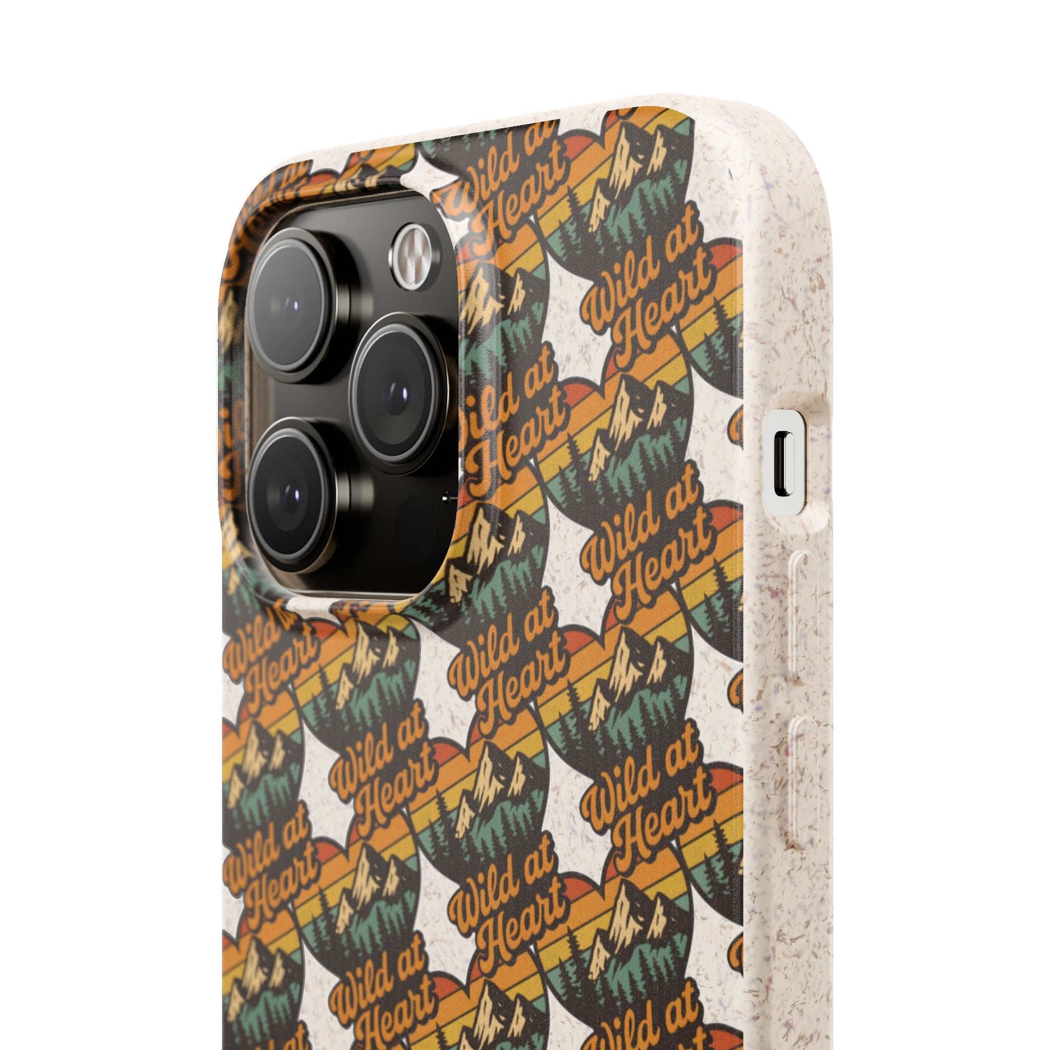 Eco-Friendly Phone Case — Vintage Camper Pattern Biodegradable iPhone Cover