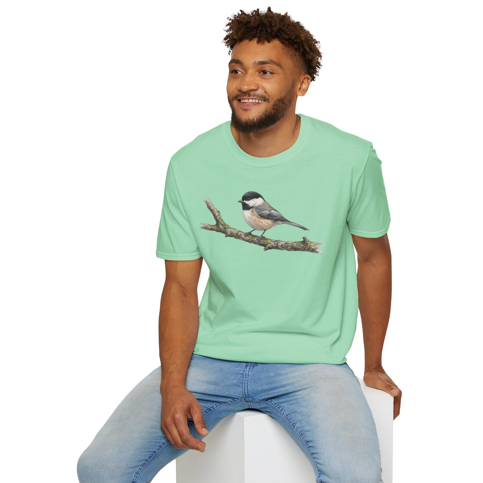 Copy of Chickadee Tee — Watercolor Songbird T‑Shirt