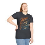 Climber on Cliff with Eagle T-Shirt