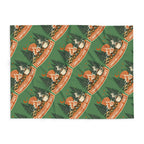 Campfire Cozy Fleece Blanket – 'Campfires & Good Times' Retro Outdoor Throw