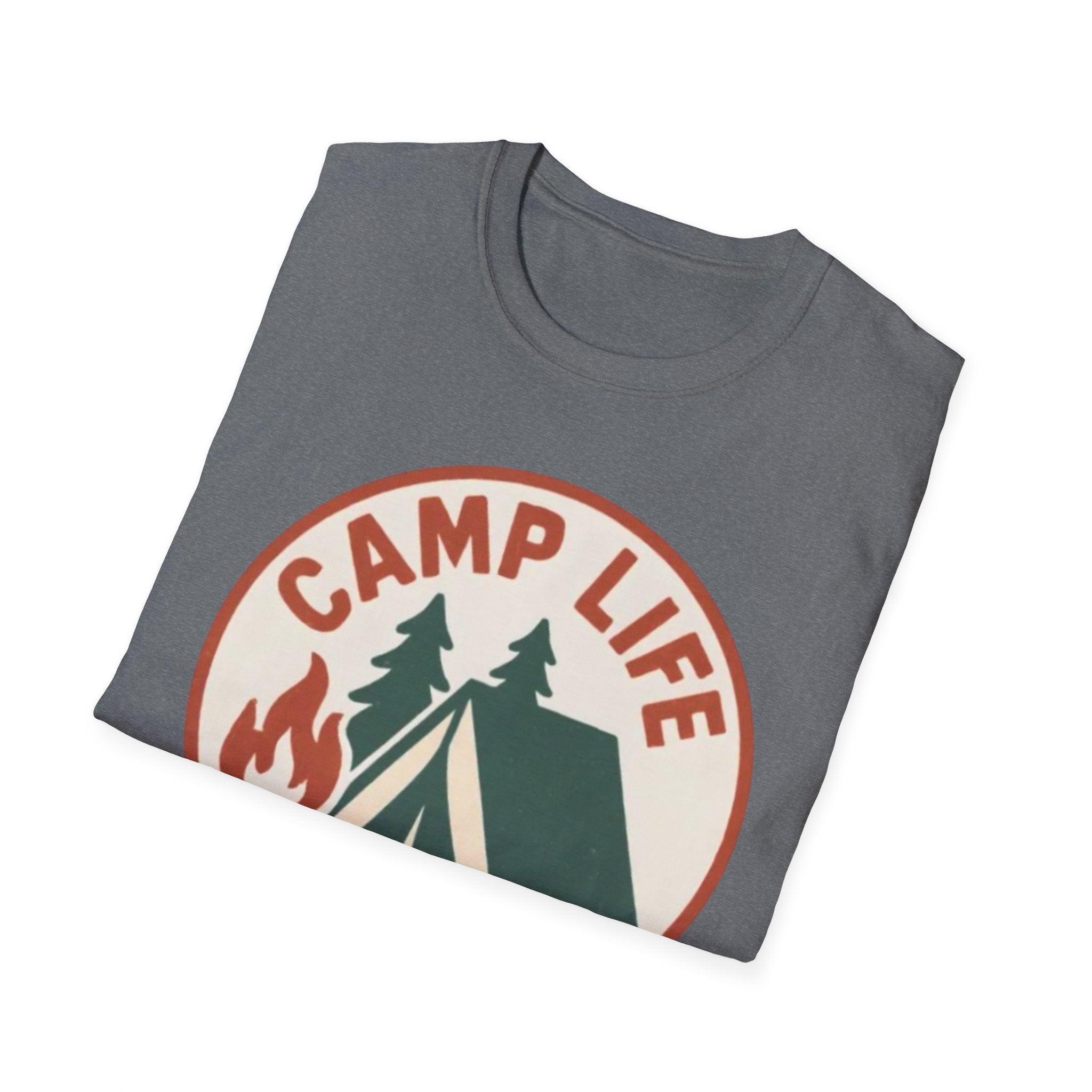 Camp Life T-Shirt — Tent & Campfire Outdoor Tee