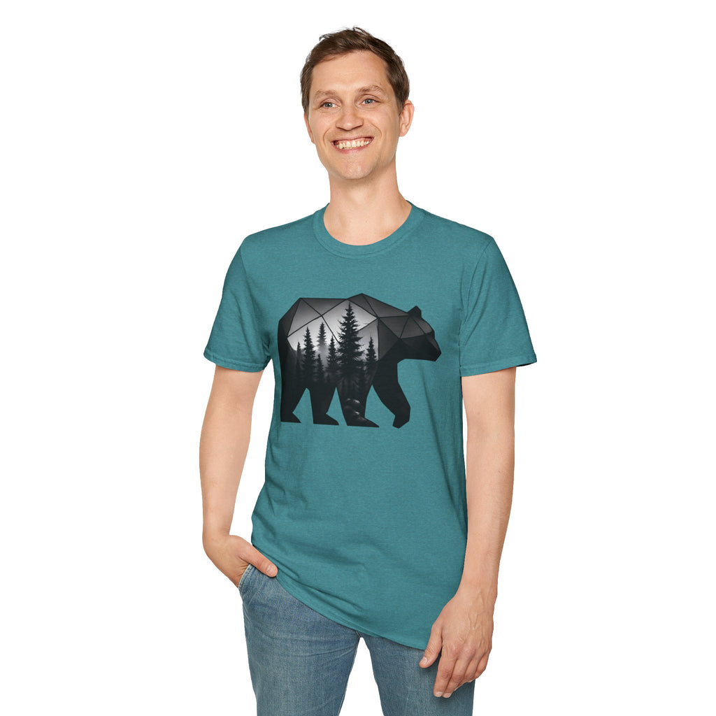 Geometric Forest Bear T-Shirt