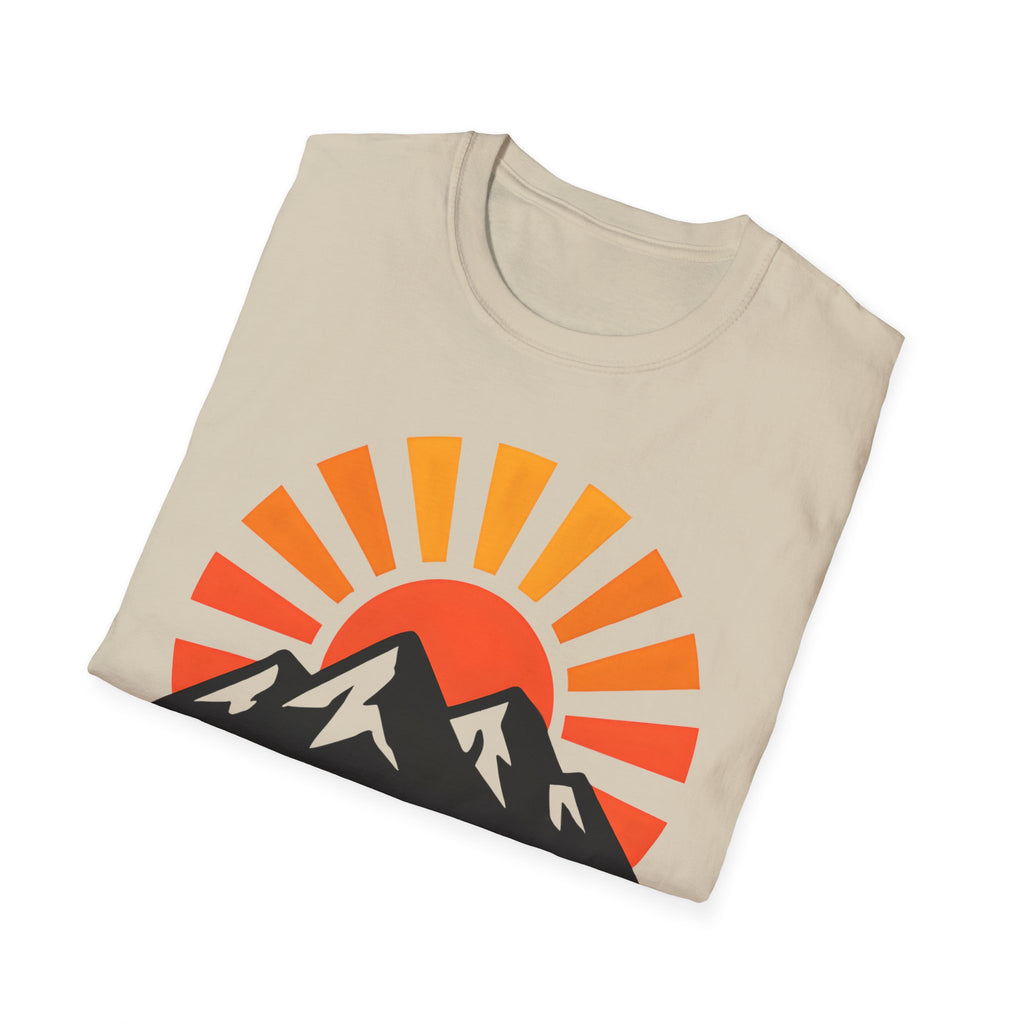 Chase The Sunrise Mountain T-Shirt — Sunrise & Peaks Graphic Tee