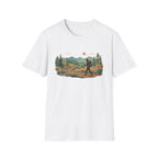 Hiker Mountain Sunset T-Shirt — Scenic Trail Adventure Tee