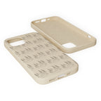 Biodegradable Phone Case — Eco-Friendly Forest Sketch Pattern