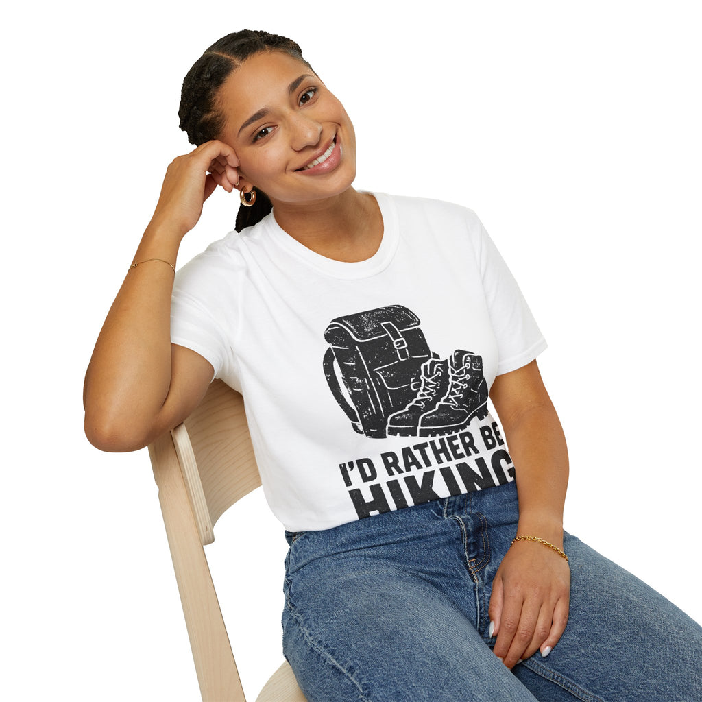 Boots & Backpack "I'd Rather Be Hiking" T-Shirt