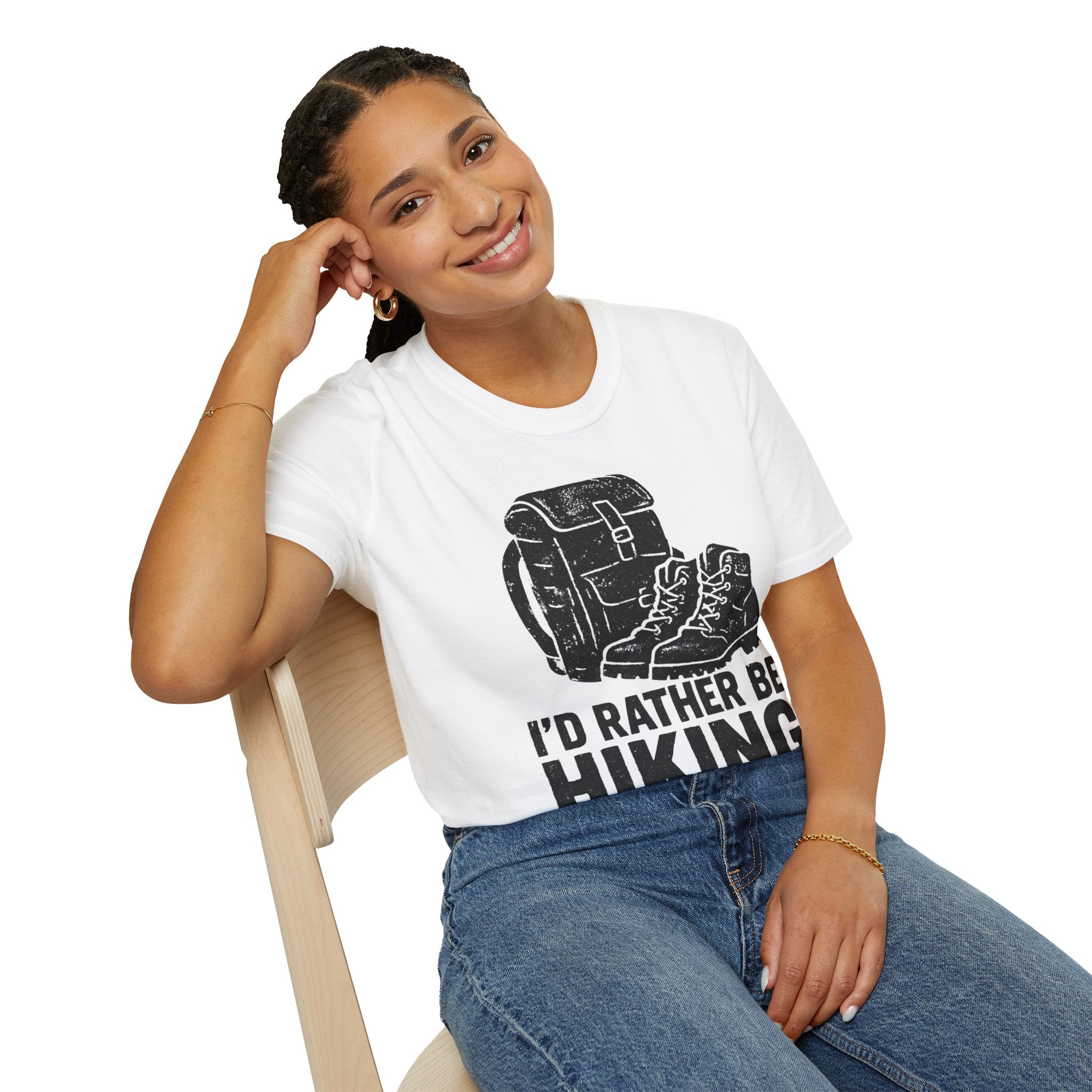 Boots & Backpack "I'd Rather Be Hiking" T-Shirt
