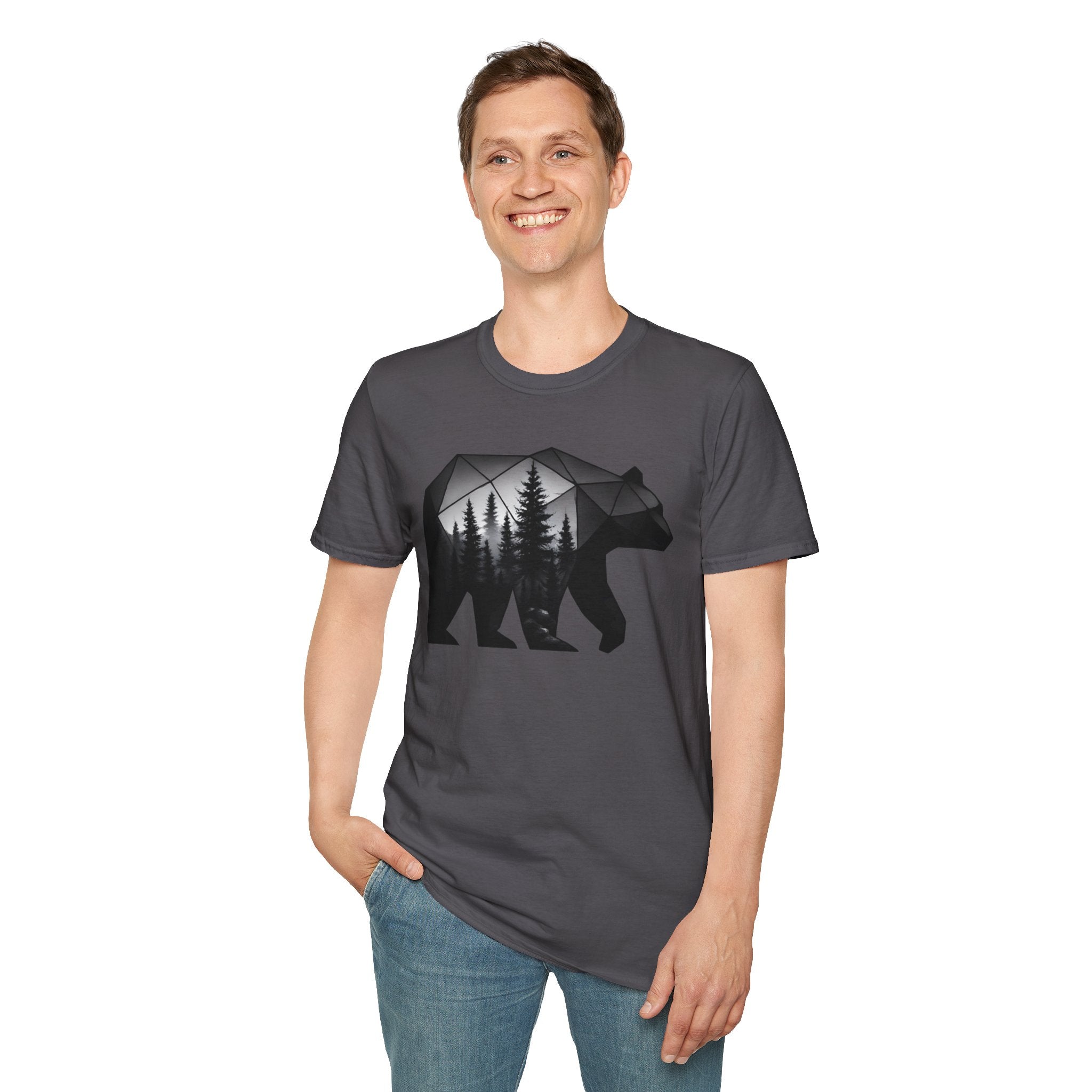 Geometric Forest Bear T-Shirt