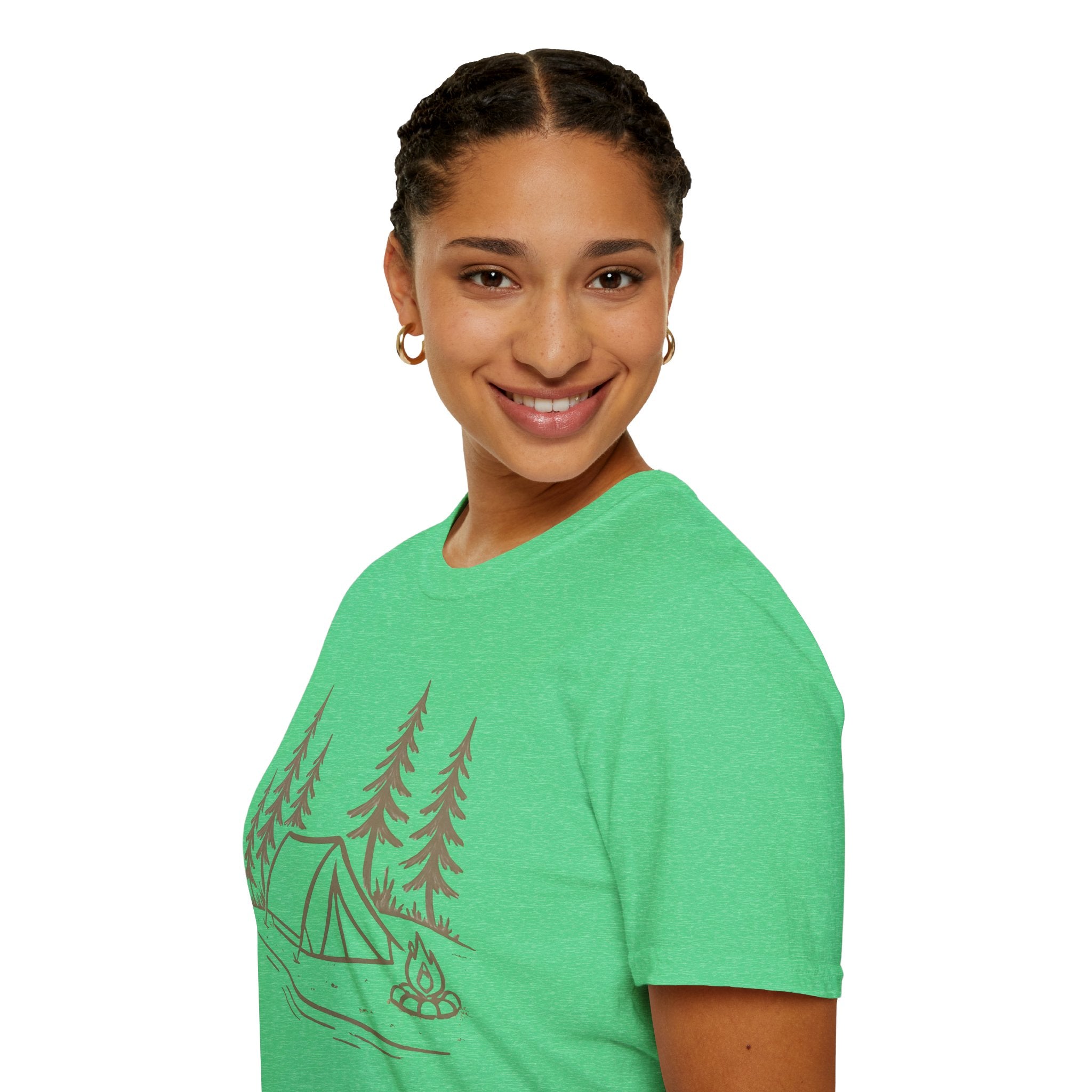 Camping Tent and Campfire T-Shirt