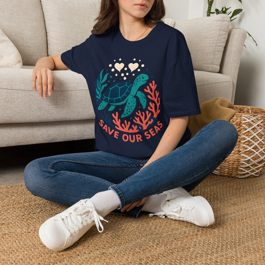 Save Our Seas Sea Turtle T-Shirt — Ocean Conservation Tee