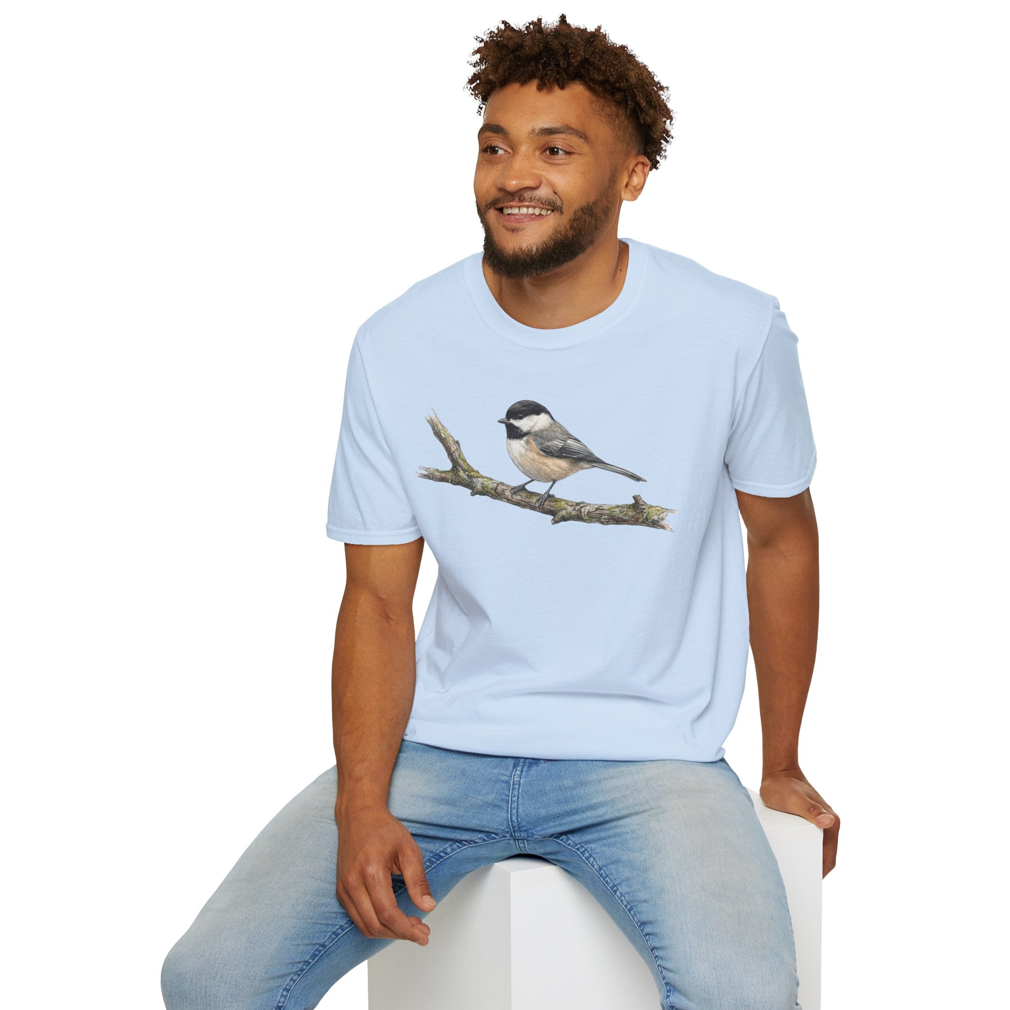 Copy of Chickadee Tee — Watercolor Songbird T‑Shirt