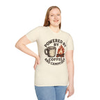Powered By Coffee And Campfires Vintage Camping T-Shirt