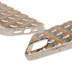 Eco-Friendly Phone Case — Vintage Camper Pattern Biodegradable iPhone Cover