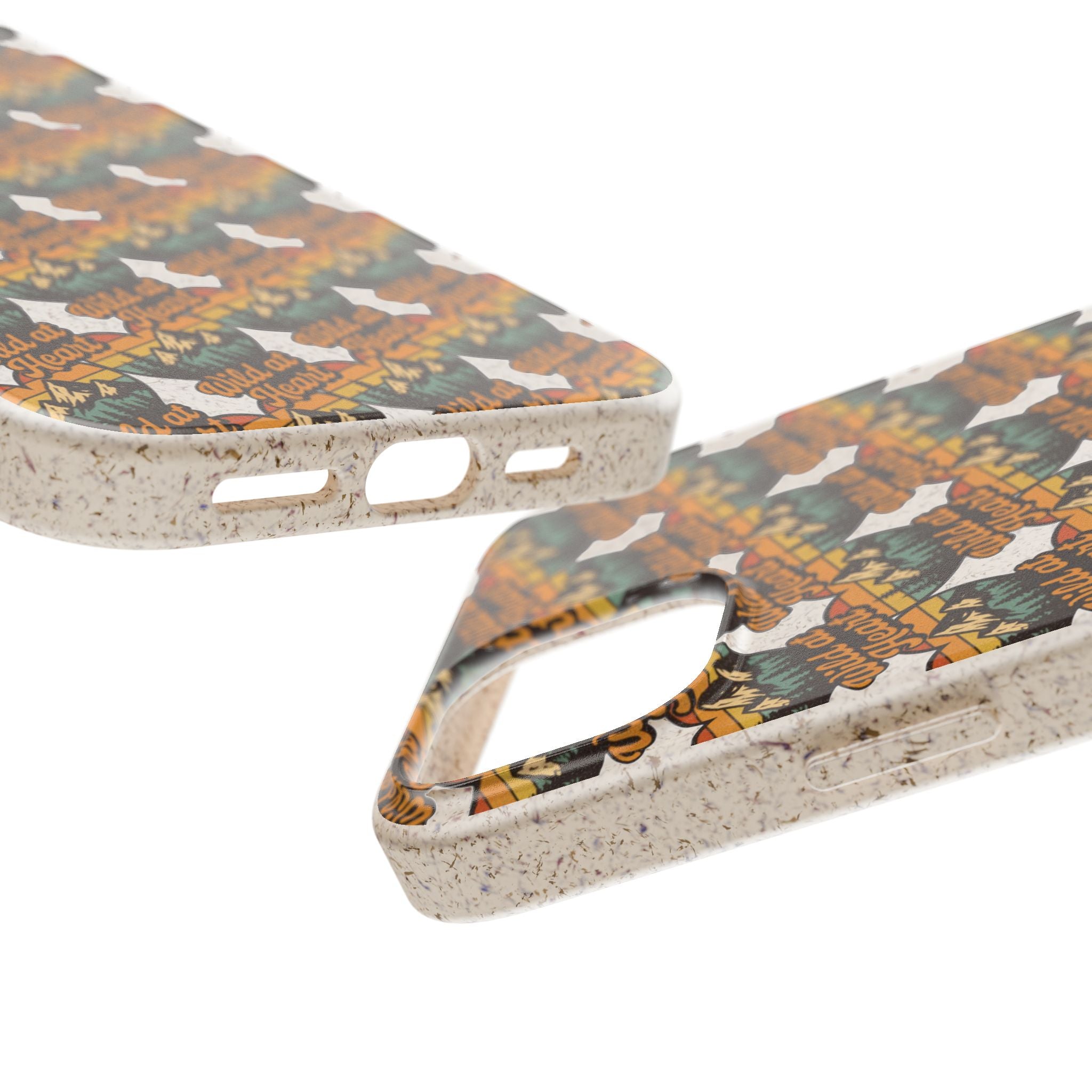 Eco-Friendly Phone Case — Vintage Camper Pattern Biodegradable iPhone Cover