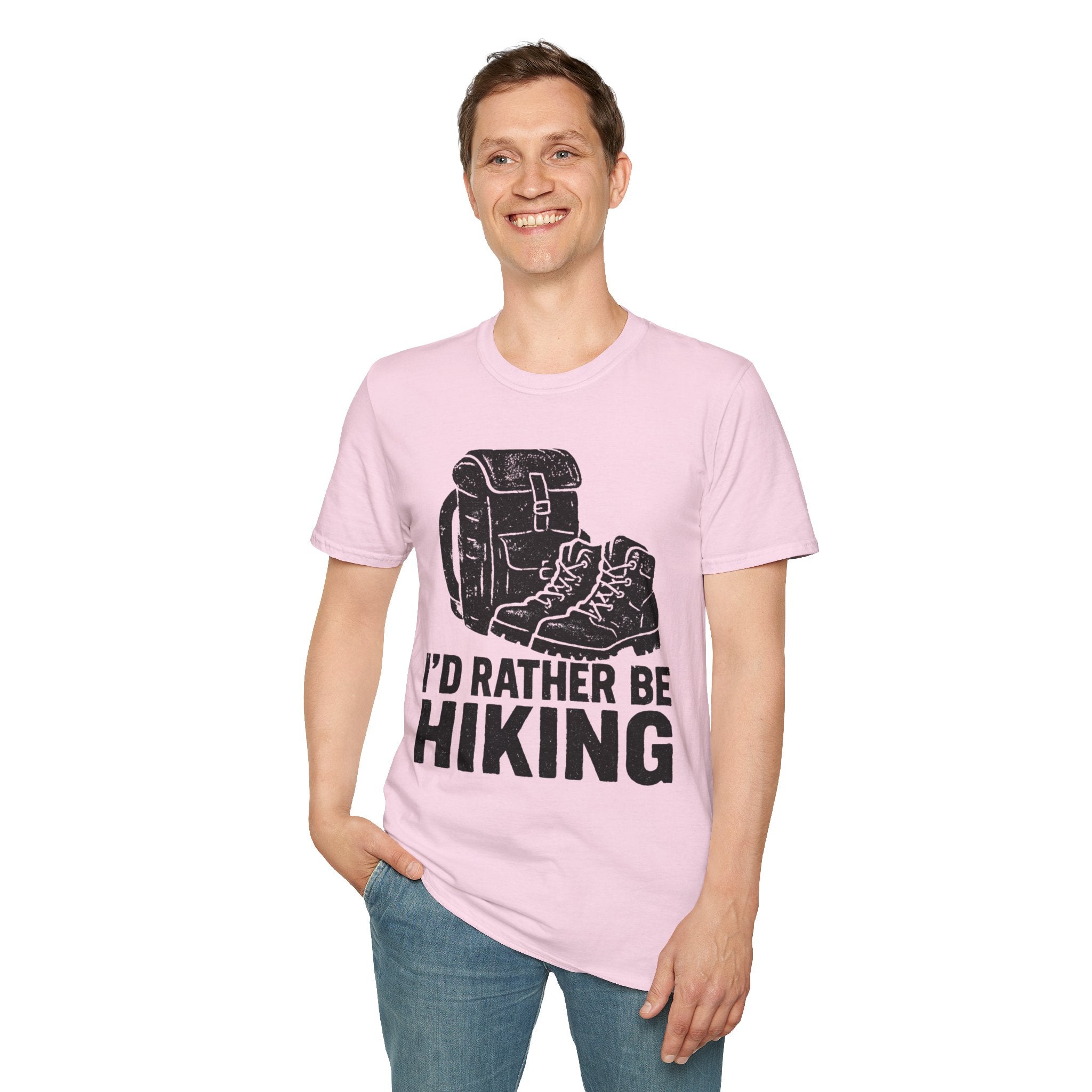 Boots & Backpack "I'd Rather Be Hiking" T-Shirt