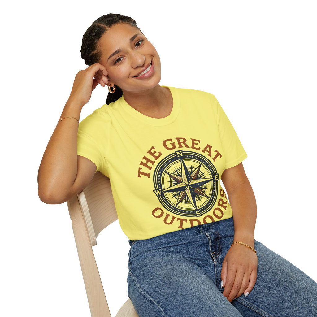 "The Great Outdoors" Compass Graphic Tee Shirt