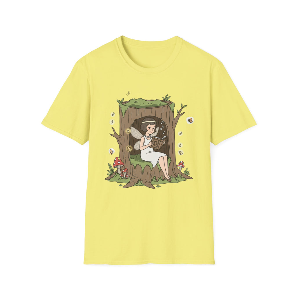 Forest Flapper Fairy Reading in Tree Hollow T-Shirt