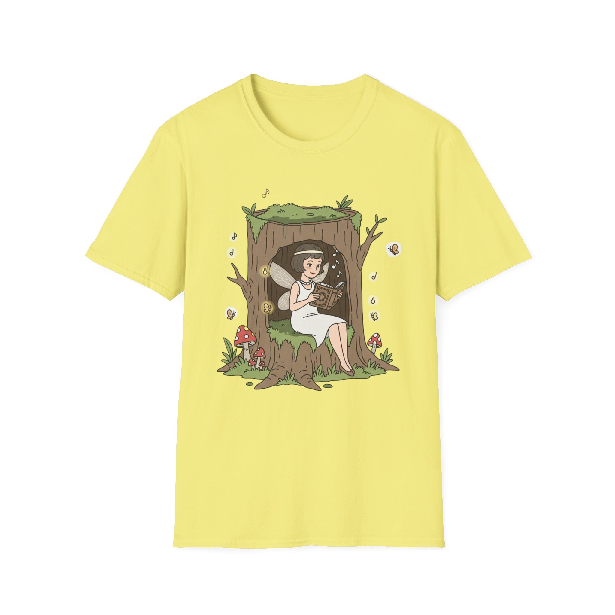Forest Flapper Fairy Reading in Tree Hollow T-Shirt