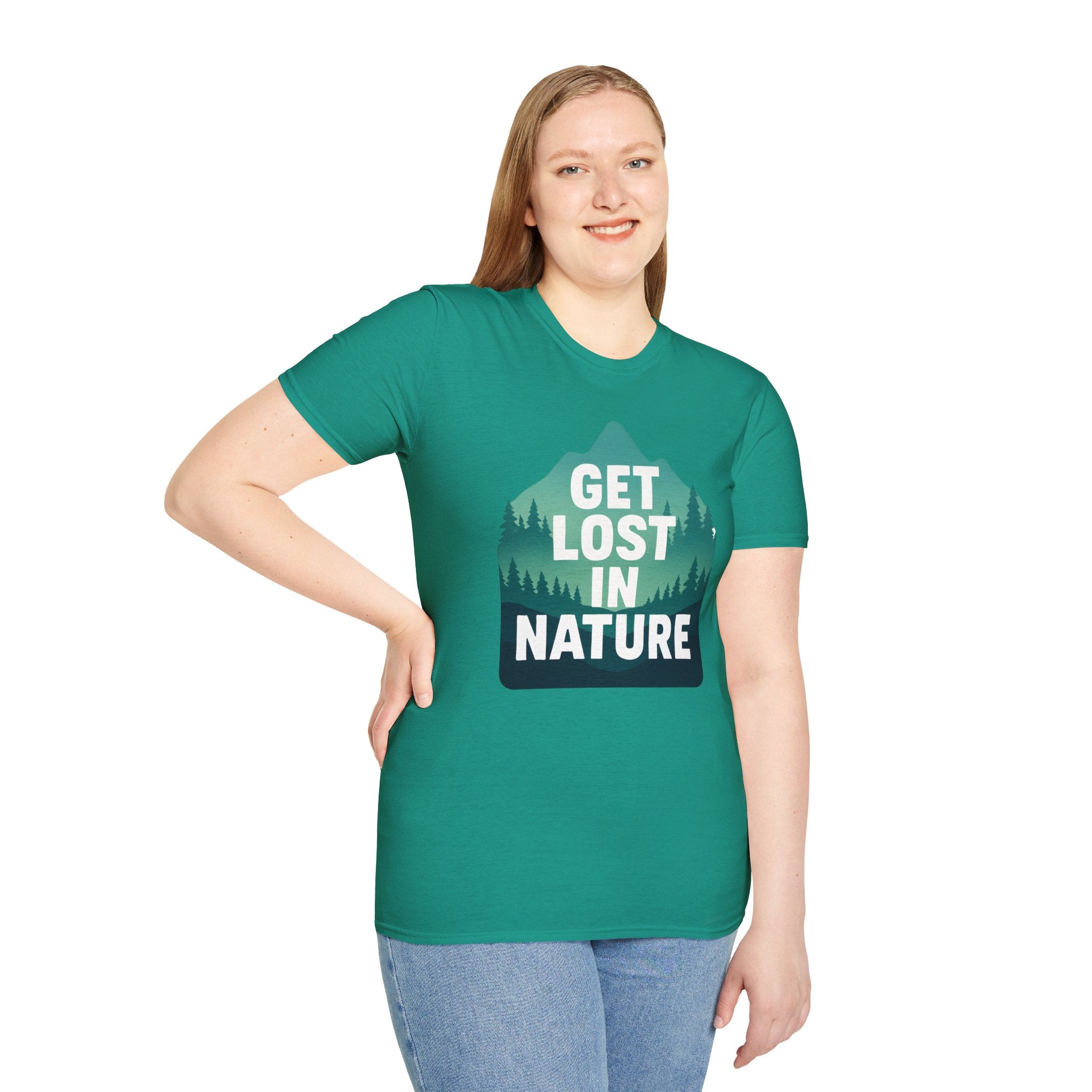 "Get Lost in Nature" Pine Trees T-Shirt