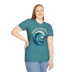 "Protect Our Oceans" Wave Whale Conservation T-Shirt