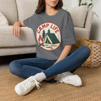 Camp Life T-Shirt — Tent & Campfire Outdoor Tee