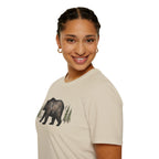 Bear & Forest T‑Shirt - Rustic Woodland Graphic Tee