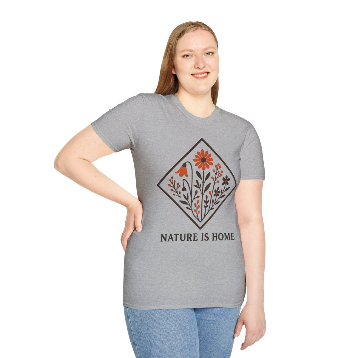"Nature Is Home" Floral T-Shirt