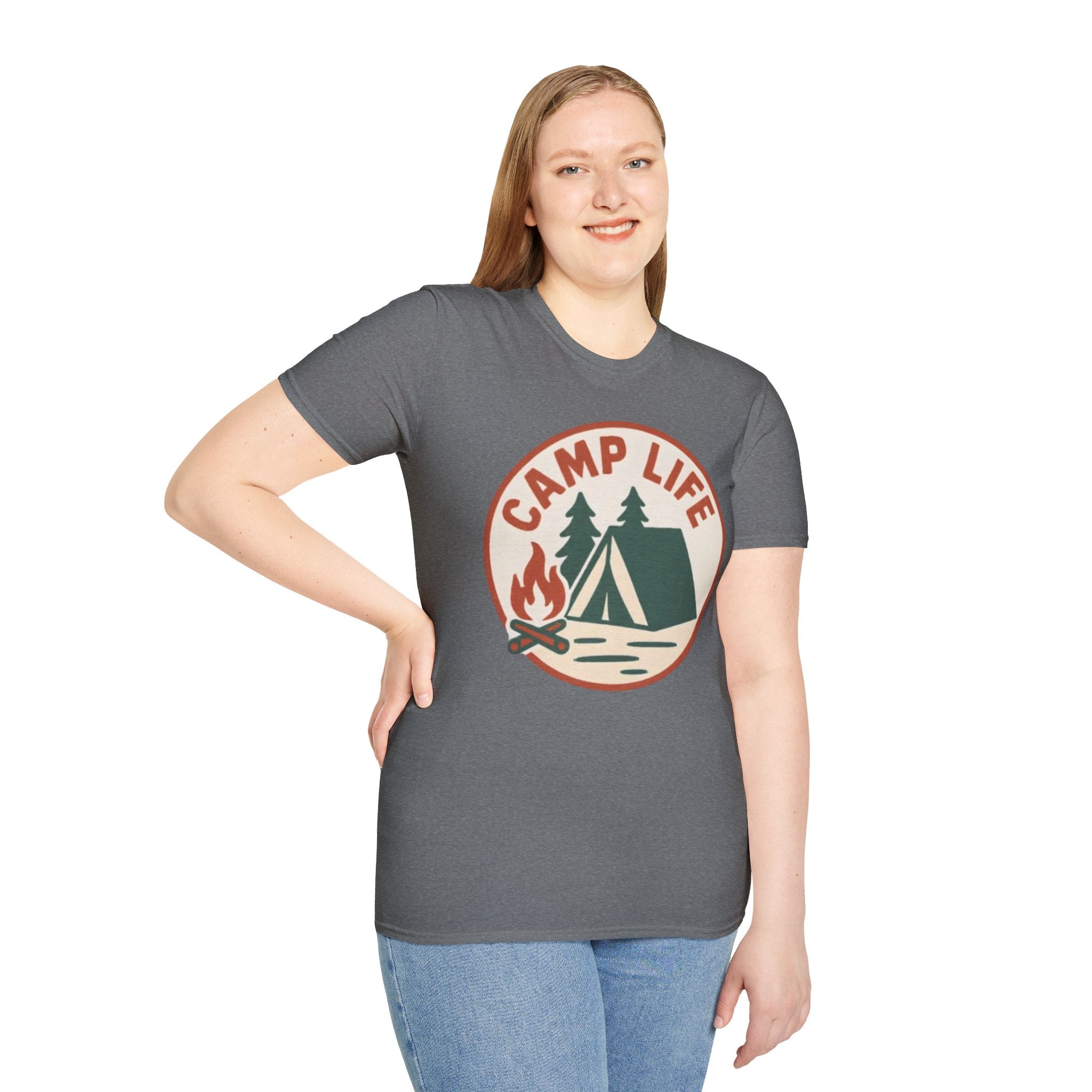 Camp Life T-Shirt — Tent & Campfire Outdoor Tee