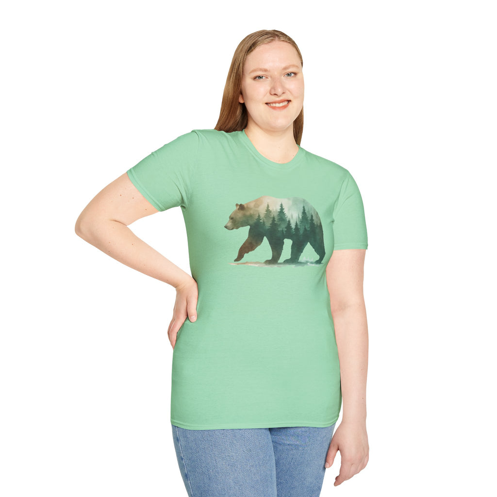 Forest Bear Silhouette T-Shirt