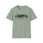 "The Mountains Are Calling" Bear and Pines T-Shirt — Outdoor Graphic Tee