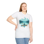 Kayaker on Serene Mountain Lake T-Shirt