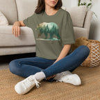 Forest Bear T-Shirt — Watercolor Woodland Bear Graphic Tee Shirt