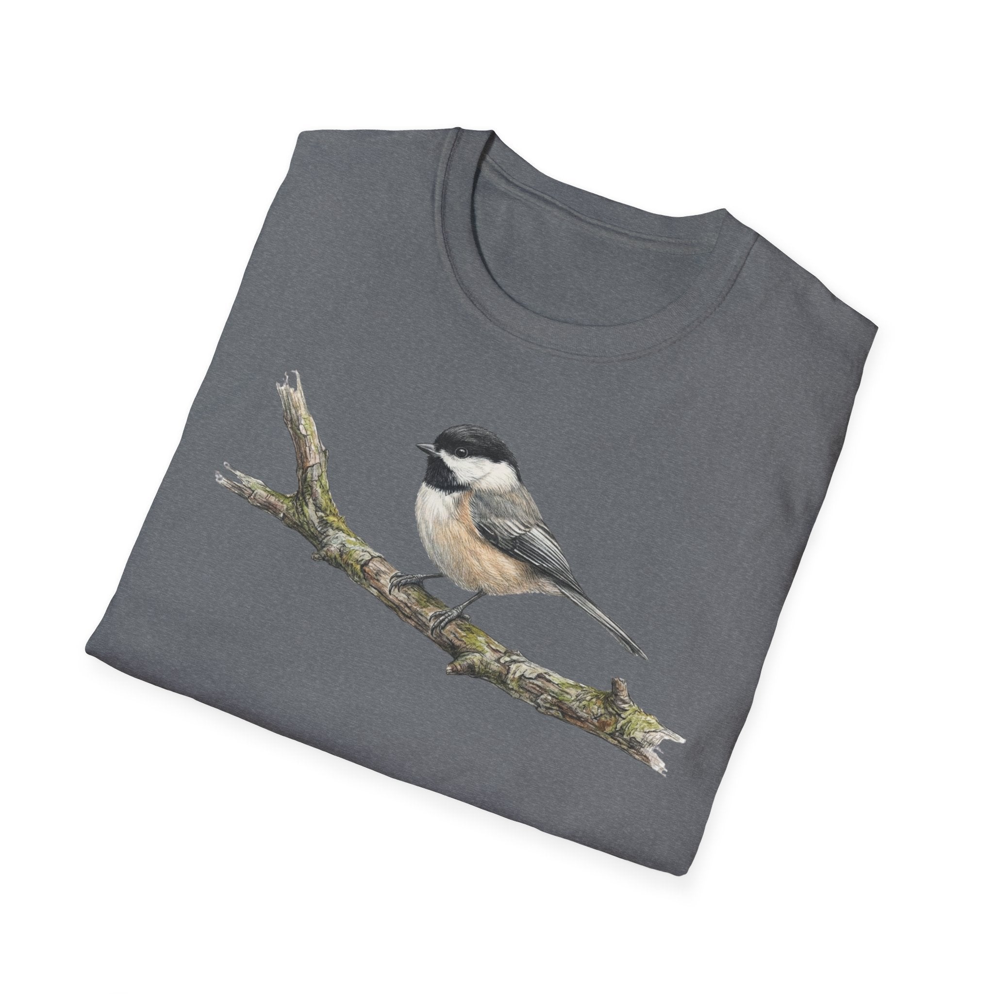 Copy of Chickadee Tee — Watercolor Songbird T‑Shirt