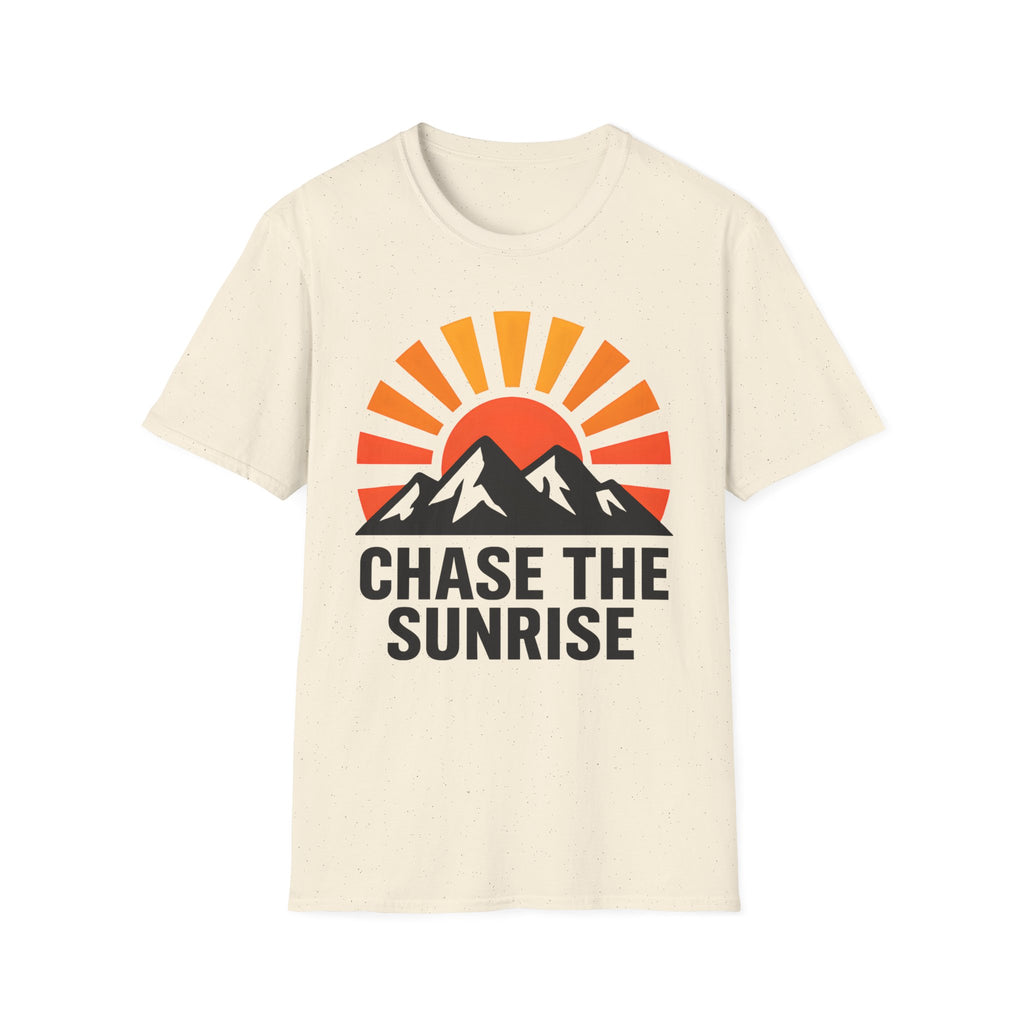 Chase The Sunrise Mountain T-Shirt — Sunrise & Peaks Graphic Tee