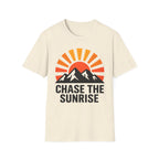 Chase The Sunrise Mountain T-Shirt — Sunrise & Peaks Graphic Tee